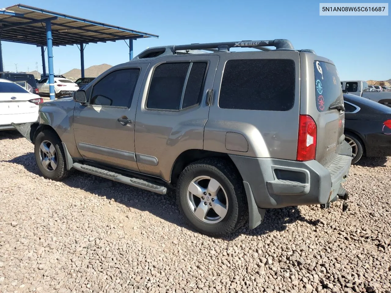 2005 Nissan Xterra Off Road VIN: 5N1AN08W65C616687 Lot: 78855294