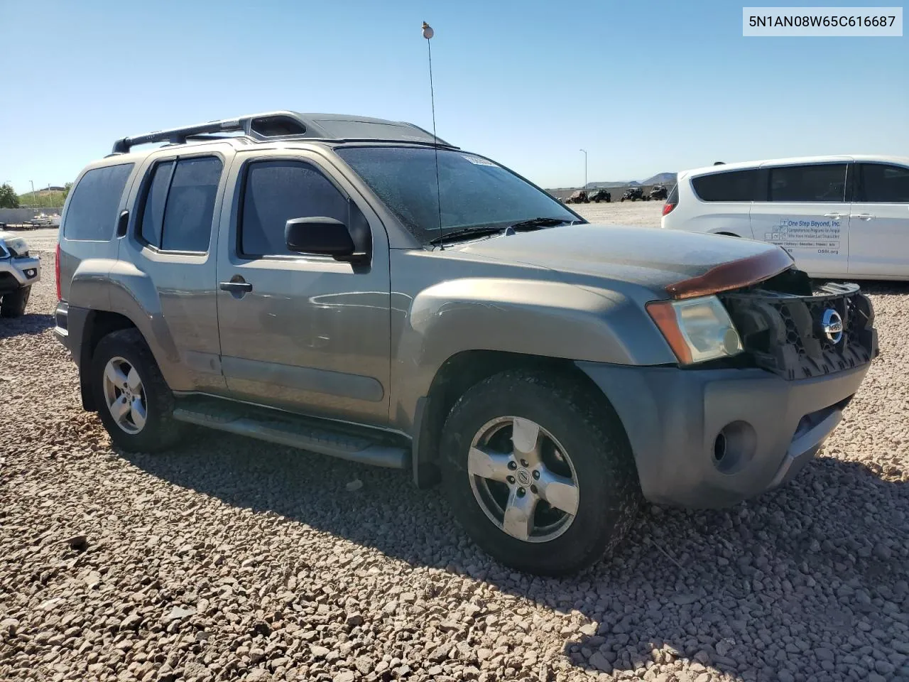 2005 Nissan Xterra Off Road VIN: 5N1AN08W65C616687 Lot: 78855294