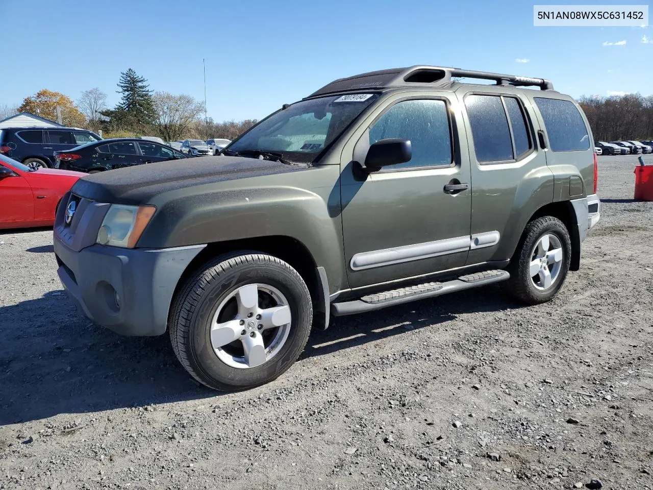 2005 Nissan Xterra Off Road VIN: 5N1AN08WX5C631452 Lot: 79079184