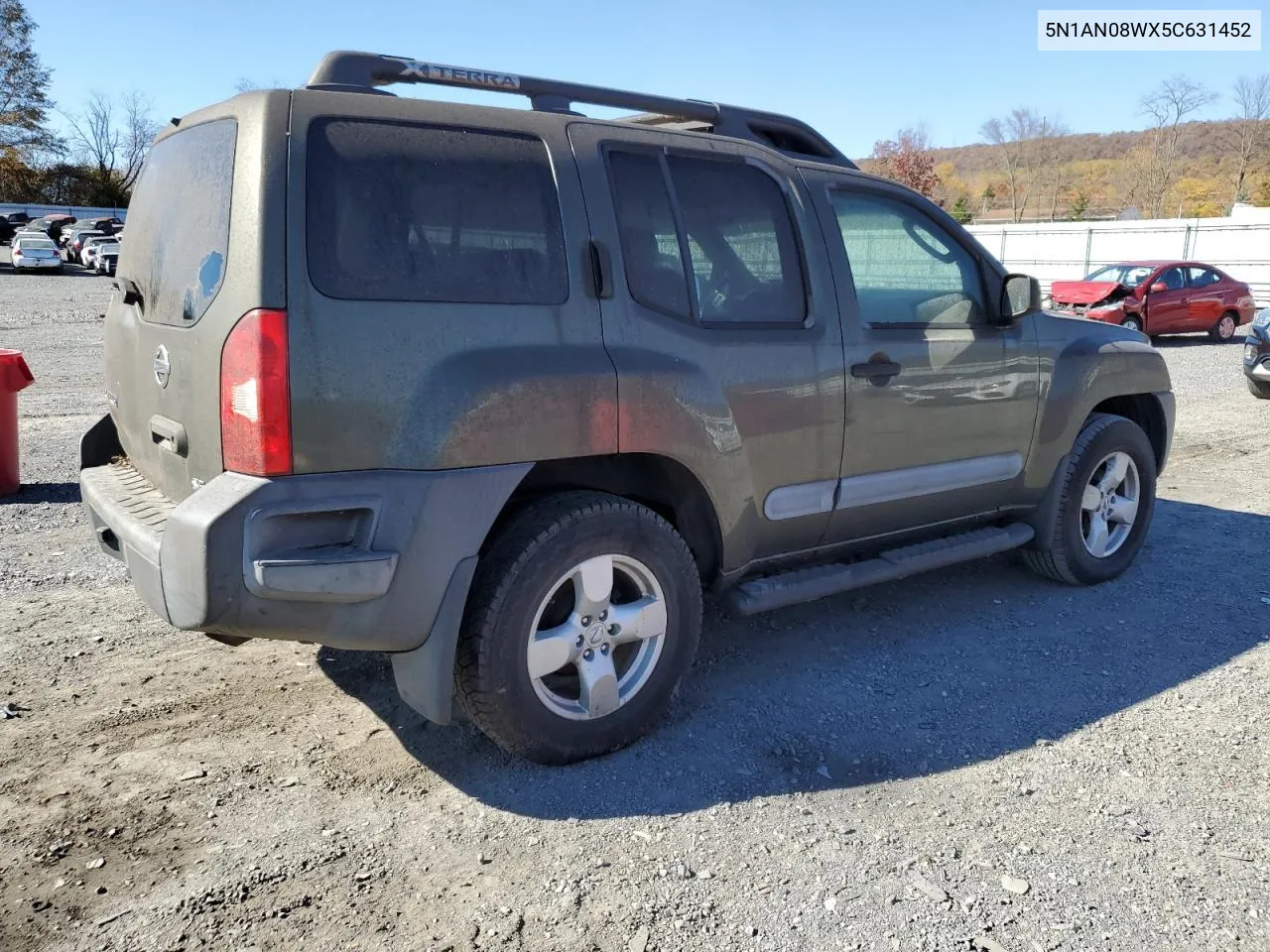 2005 Nissan Xterra Off Road VIN: 5N1AN08WX5C631452 Lot: 79079184