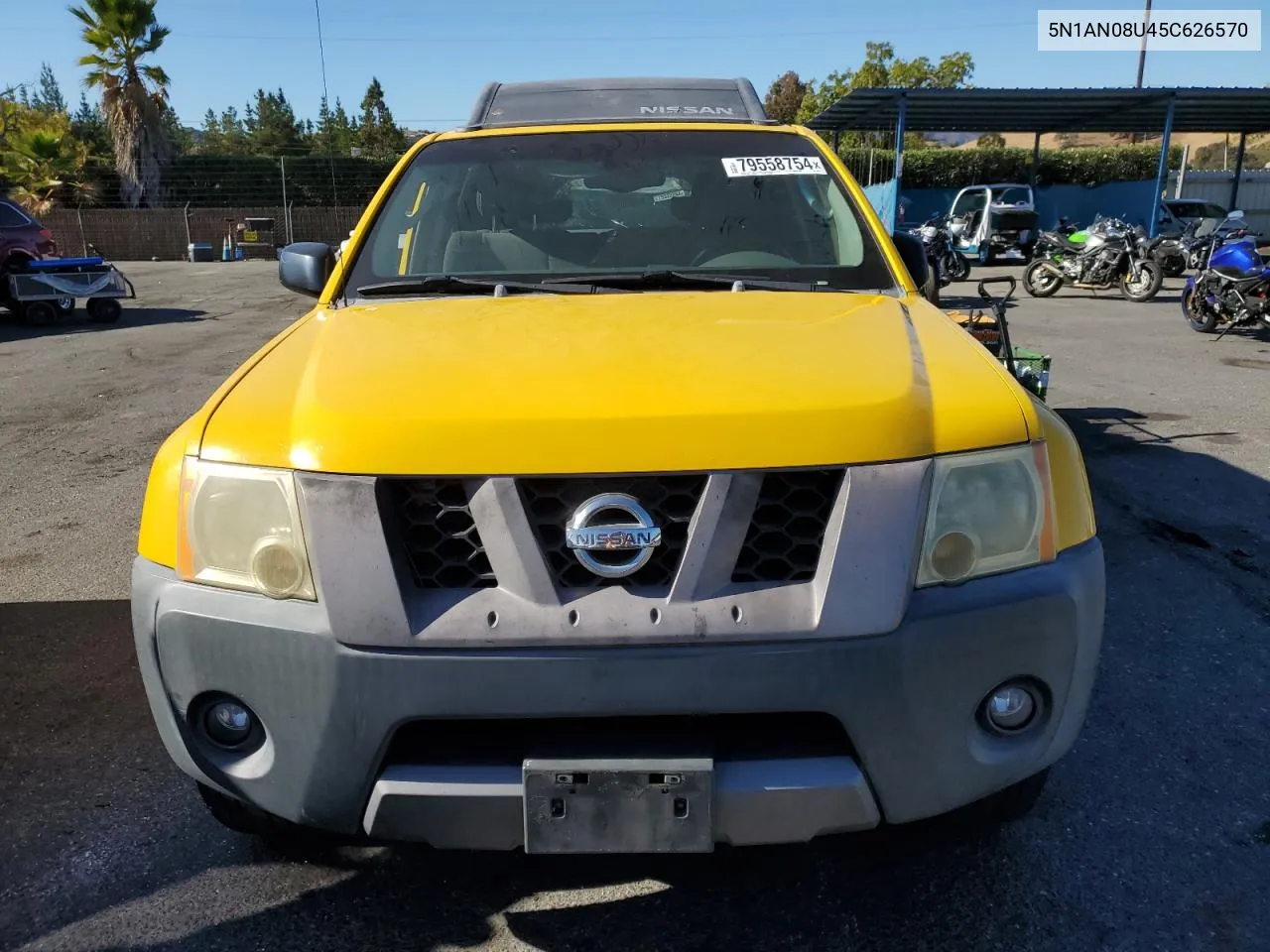 2005 Nissan Xterra Off Road VIN: 5N1AN08U45C626570 Lot: 79558754