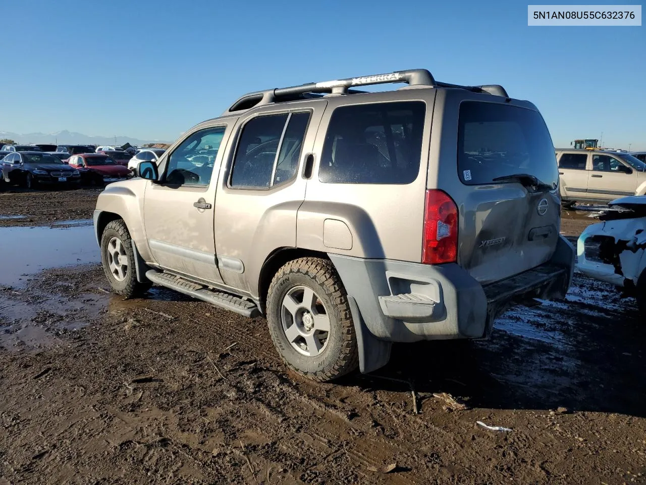 2005 Nissan Xterra Off Road VIN: 5N1AN08U55C632376 Lot: 80480584