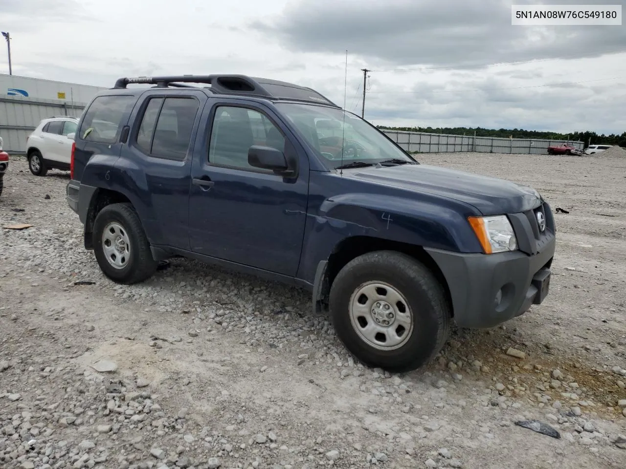 2006 Nissan Xterra Off Road VIN: 5N1AN08W76C549180 Lot: 55500044