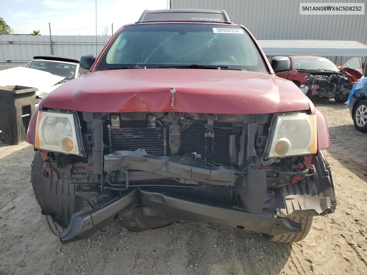 2006 Nissan Xterra Off Road VIN: 5N1AN08WX6C508252 Lot: 58908354