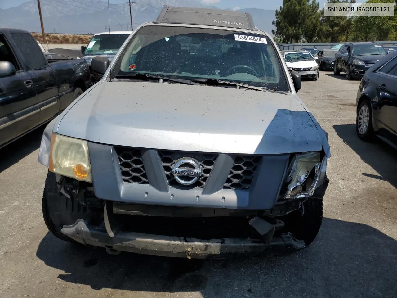 2006 Nissan Xterra Off Road VIN: 5N1AN08U96C506121 Lot: 63554624