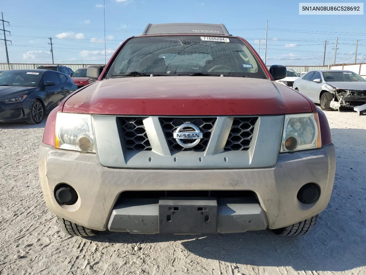 2006 Nissan Xterra Off Road VIN: 5N1AN08U86C528692 Lot: 71686204