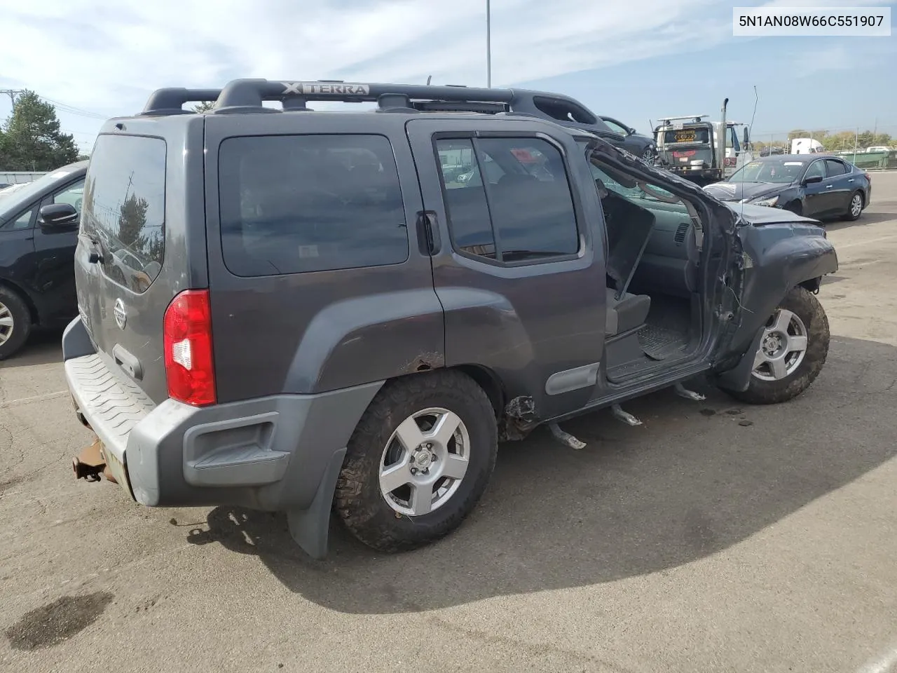 2006 Nissan Xterra Off Road VIN: 5N1AN08W66C551907 Lot: 72249214