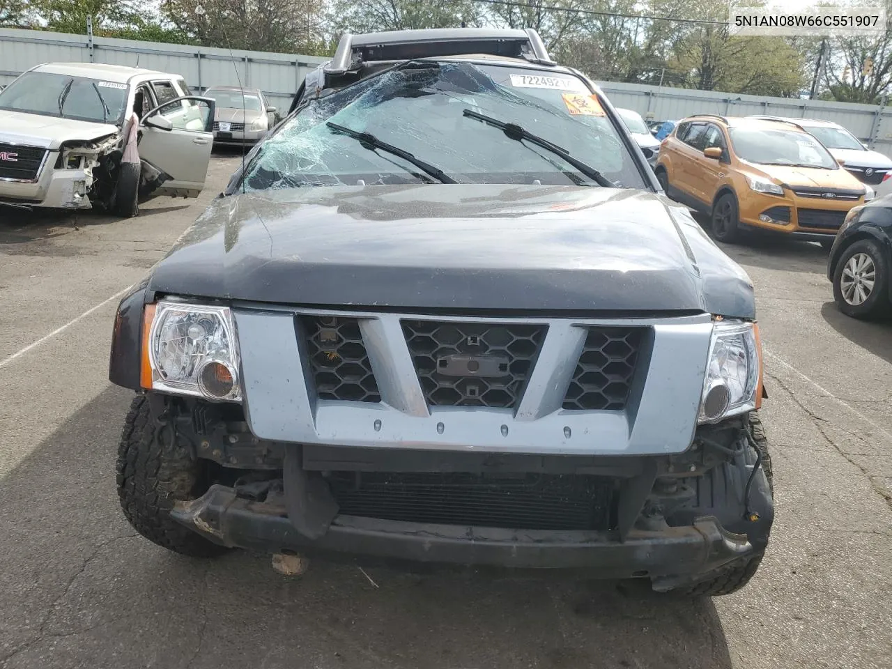 2006 Nissan Xterra Off Road VIN: 5N1AN08W66C551907 Lot: 72249214