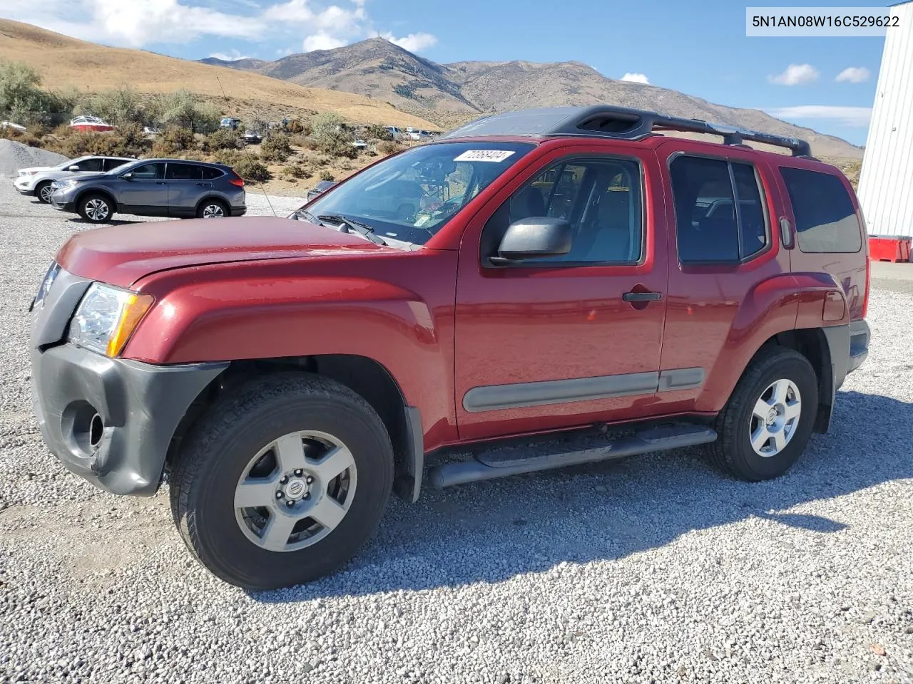 2006 Nissan Xterra Off Road VIN: 5N1AN08W16C529622 Lot: 72368404