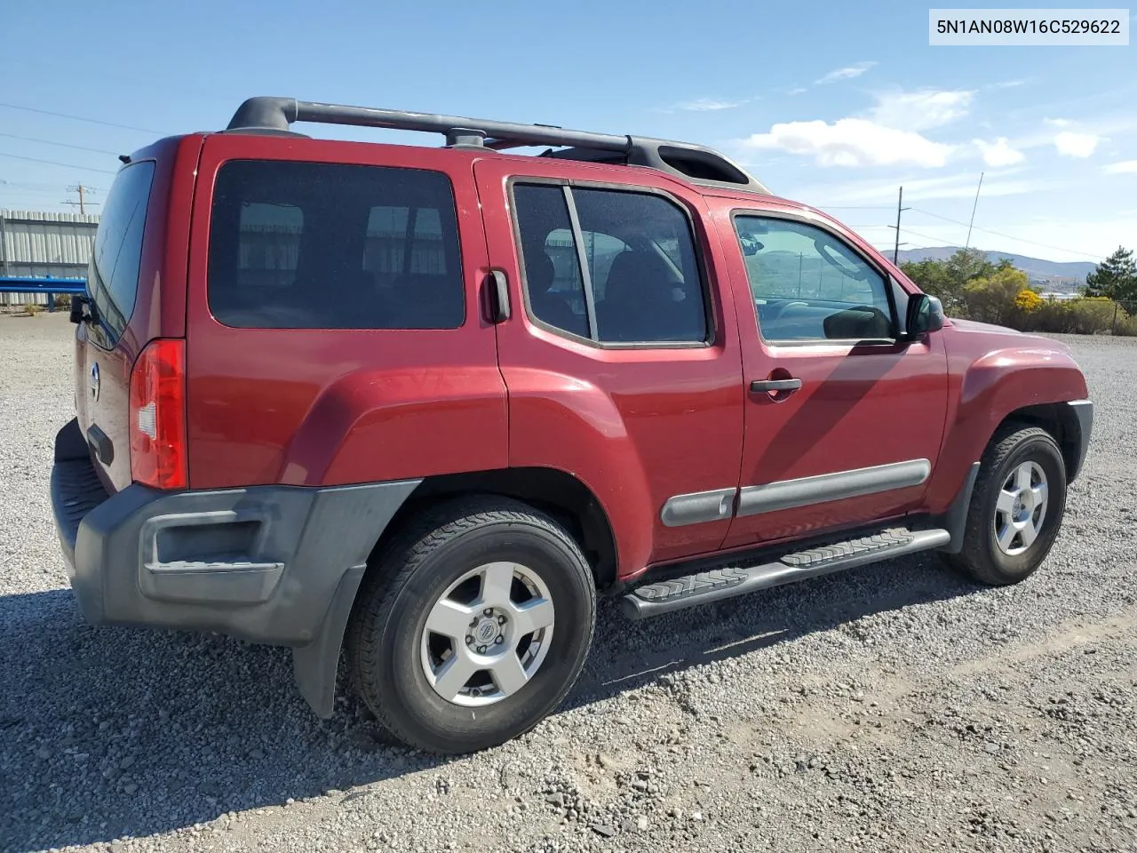 2006 Nissan Xterra Off Road VIN: 5N1AN08W16C529622 Lot: 72368404