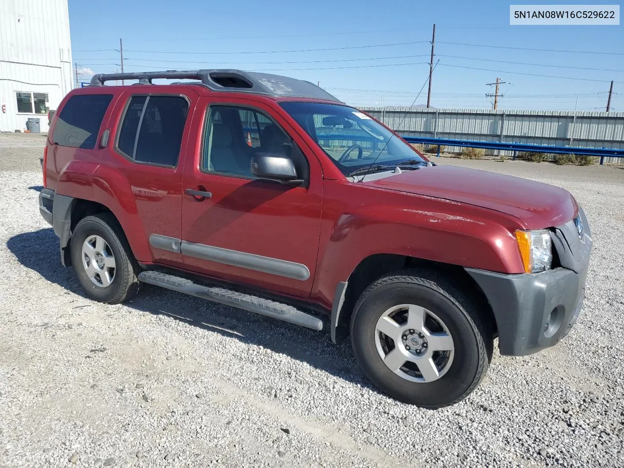 2006 Nissan Xterra Off Road VIN: 5N1AN08W16C529622 Lot: 72368404