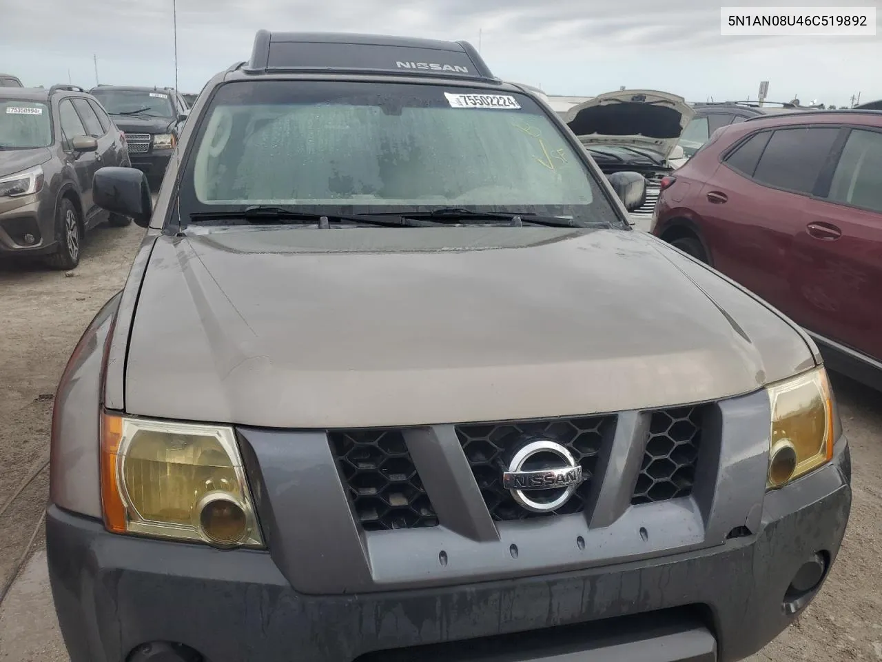 2006 Nissan Xterra Off Road VIN: 5N1AN08U46C519892 Lot: 75502224