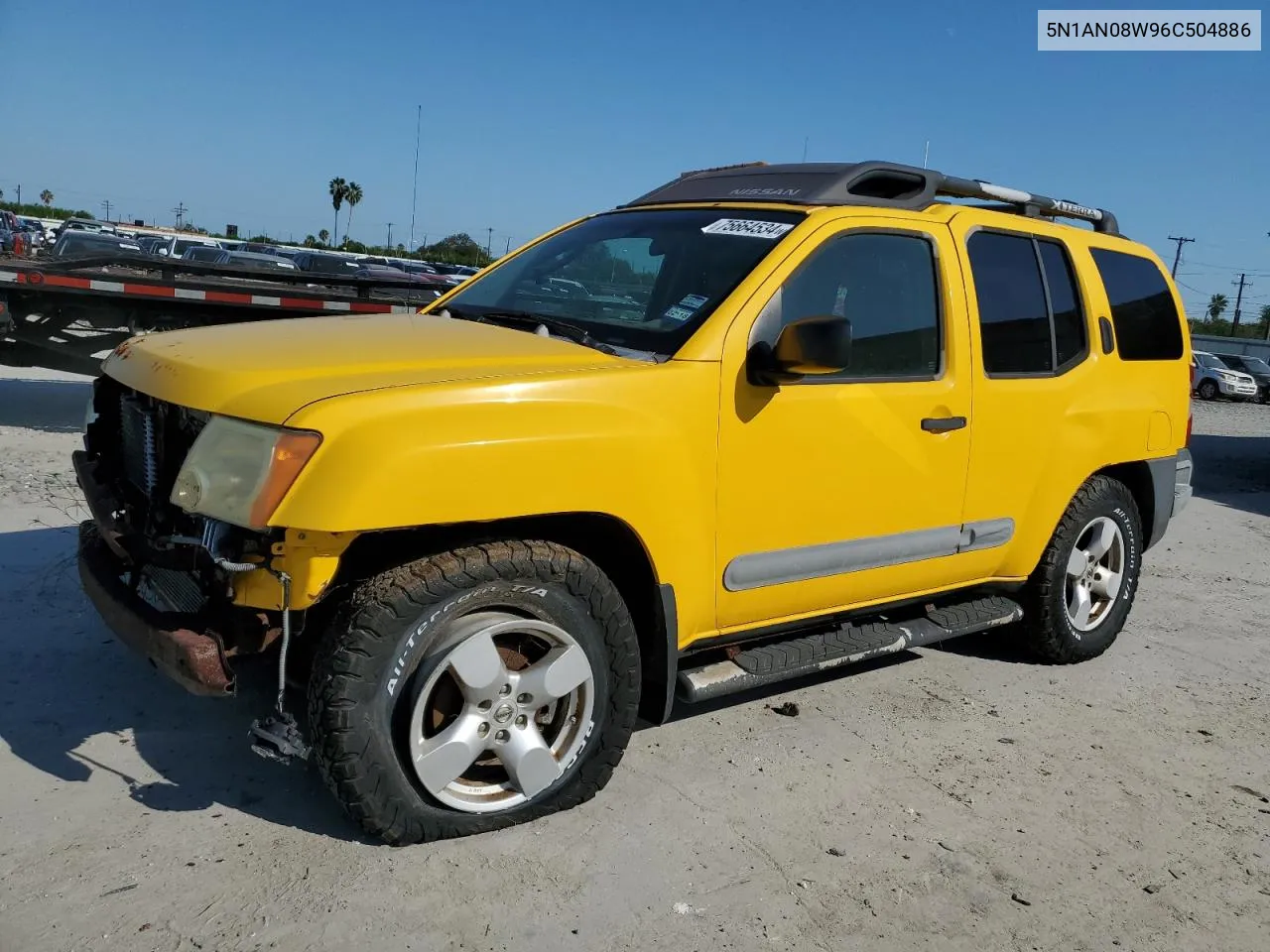 2006 Nissan Xterra Off Road VIN: 5N1AN08W96C504886 Lot: 75664534