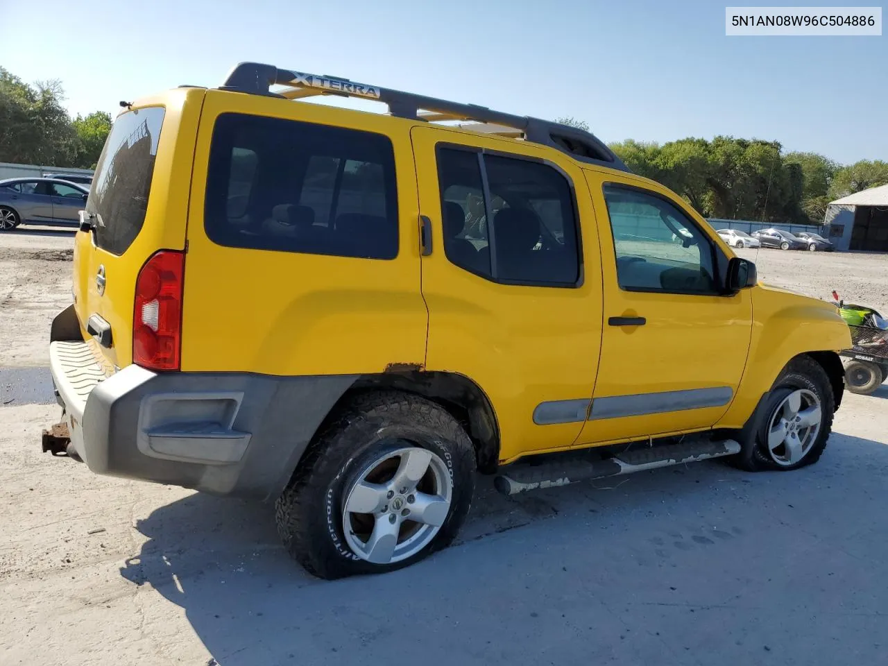 2006 Nissan Xterra Off Road VIN: 5N1AN08W96C504886 Lot: 75664534