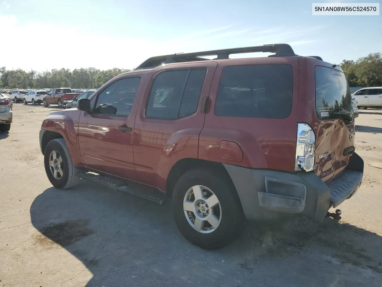 2006 Nissan Xterra Off Road VIN: 5N1AN08W56C524570 Lot: 77851474