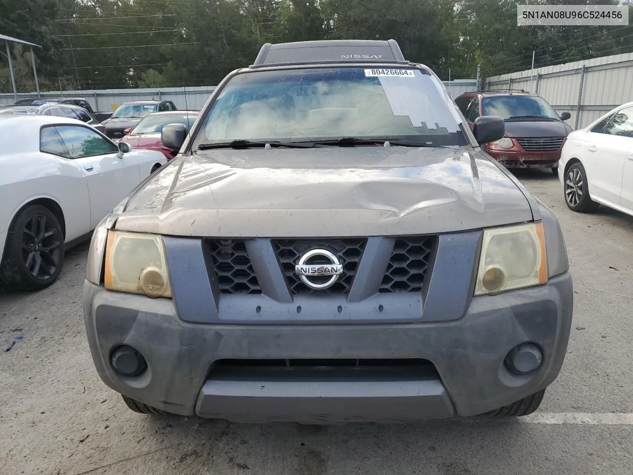 2006 Nissan Xterra Off Road VIN: 5N1AN08U96C524456 Lot: 80426664