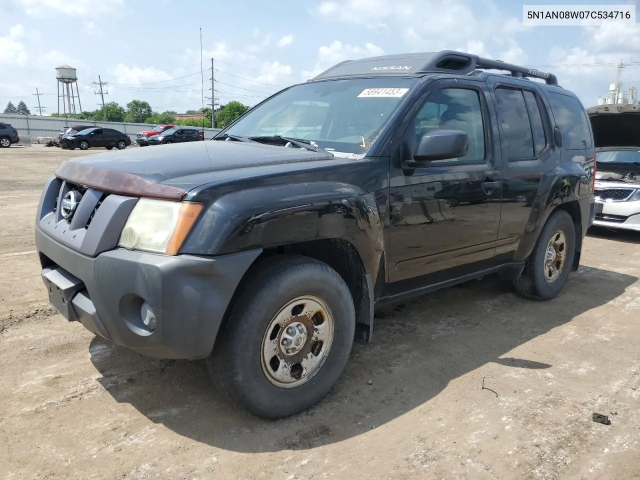 2007 Nissan Xterra Off Road VIN: 5N1AN08W07C534716 Lot: 62038493