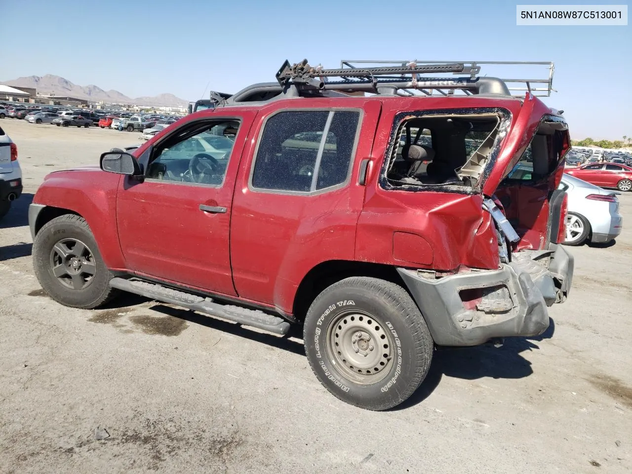 2007 Nissan Xterra Off Road VIN: 5N1AN08W87C513001 Lot: 65627814