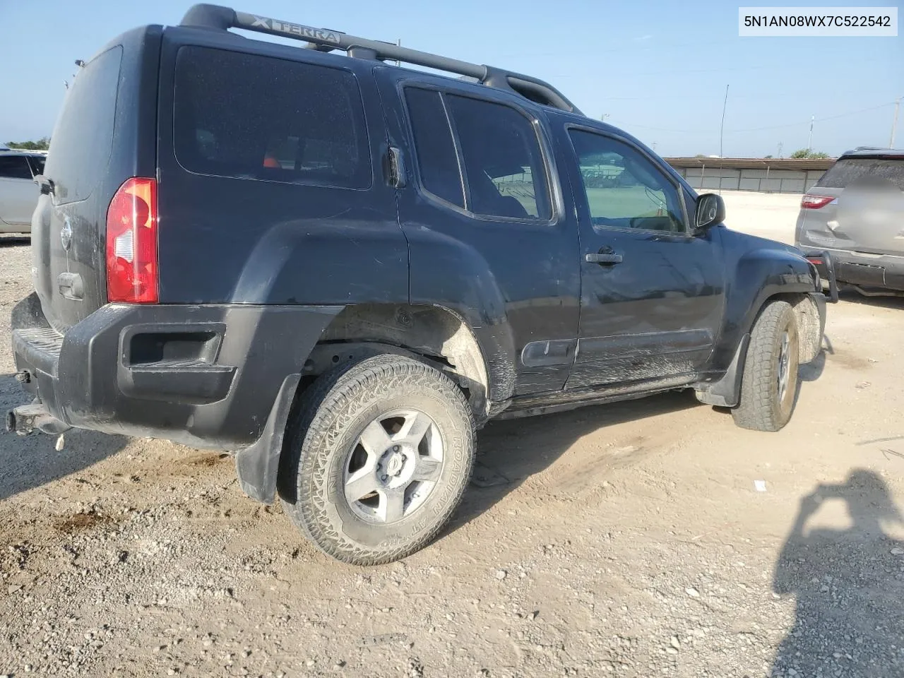 2007 Nissan Xterra Off Road VIN: 5N1AN08WX7C522542 Lot: 68632454