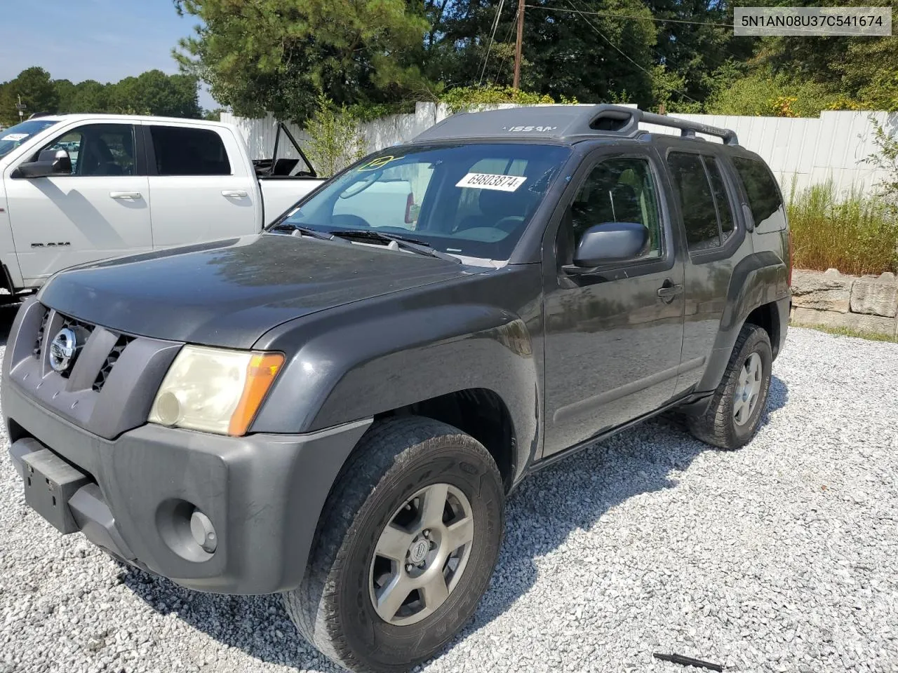 2007 Nissan Xterra Off Road VIN: 5N1AN08U37C541674 Lot: 69803874