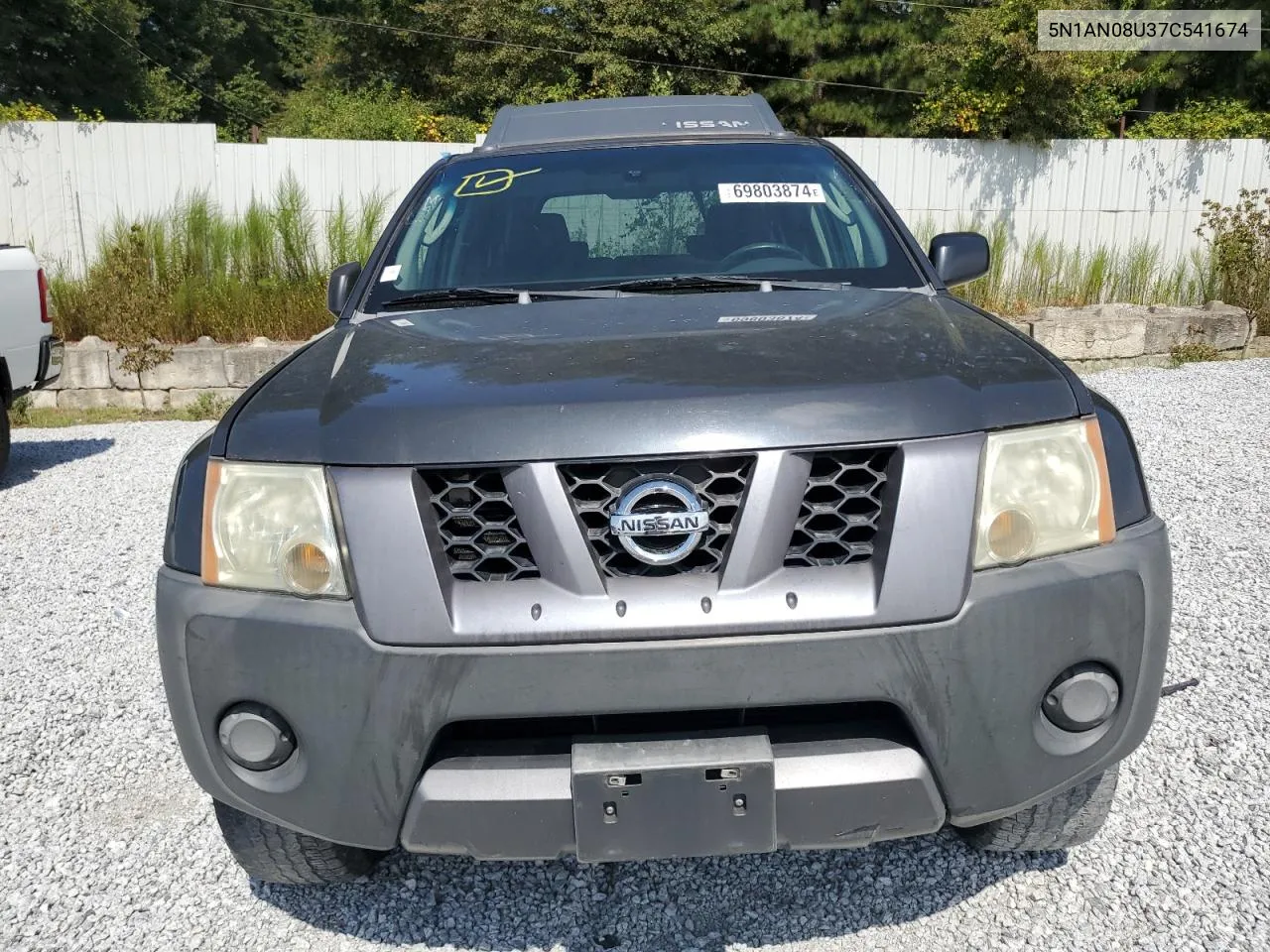 2007 Nissan Xterra Off Road VIN: 5N1AN08U37C541674 Lot: 69803874