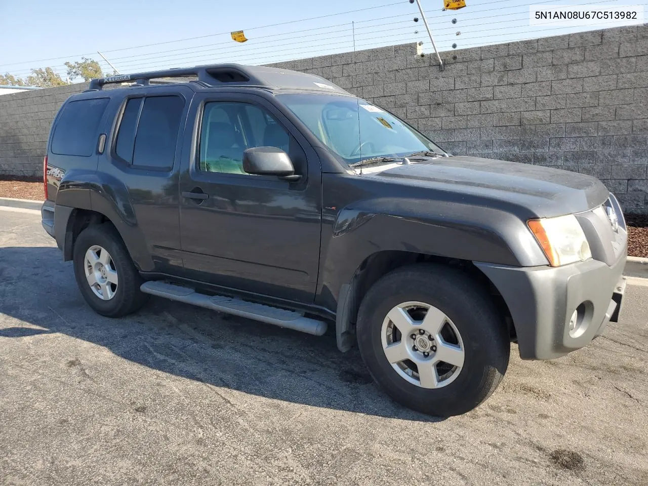 2007 Nissan Xterra Off Road VIN: 5N1AN08U67C513982 Lot: 70198564