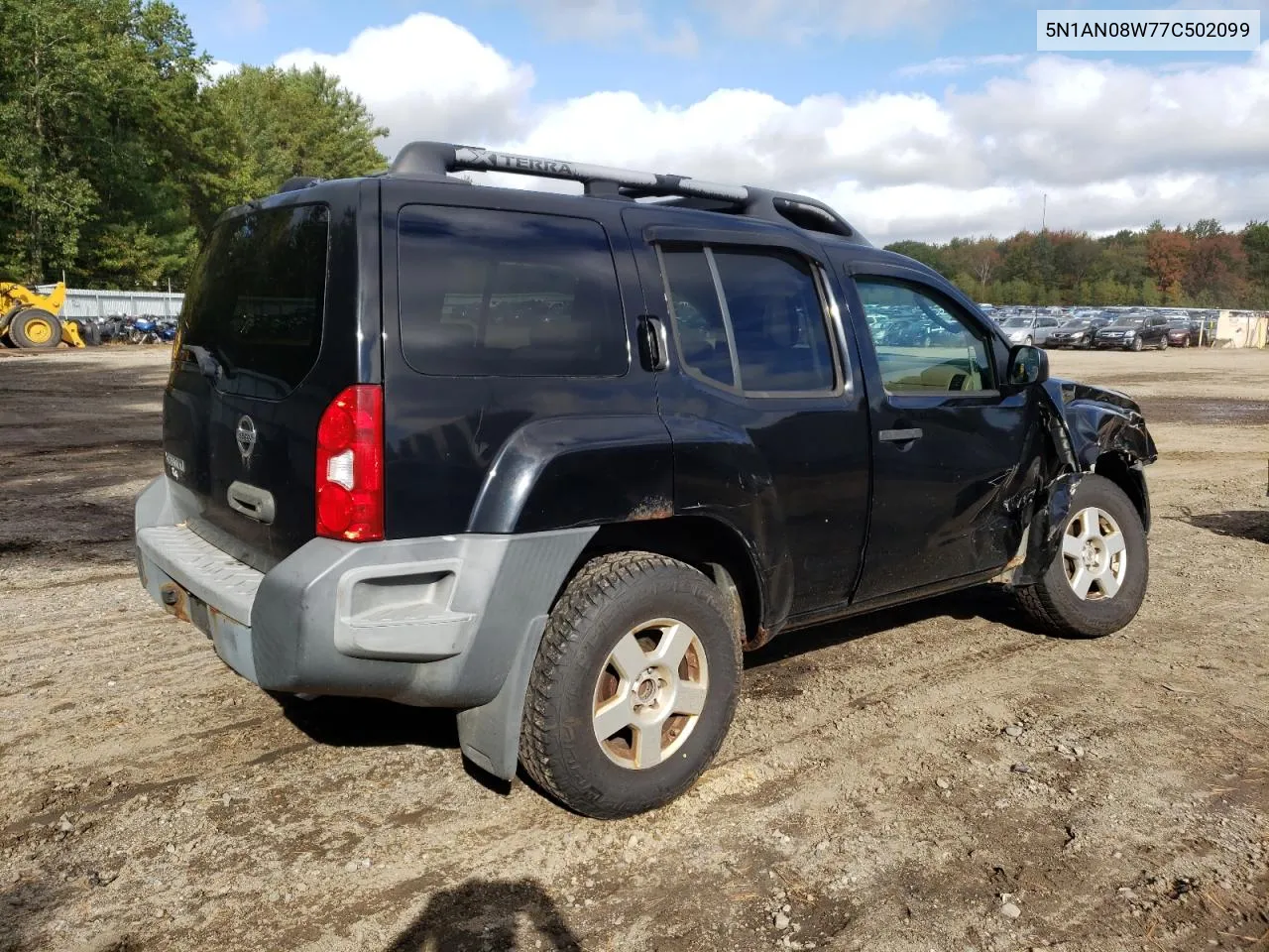 2007 Nissan Xterra Off Road VIN: 5N1AN08W77C502099 Lot: 73558974