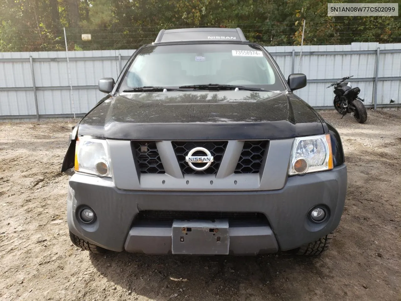 2007 Nissan Xterra Off Road VIN: 5N1AN08W77C502099 Lot: 73558974