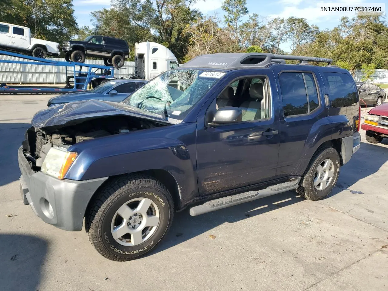 2007 Nissan Xterra Off Road VIN: 5N1AN08U77C517460 Lot: 74319814