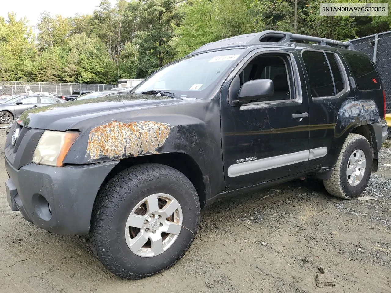 2007 Nissan Xterra Off Road VIN: 5N1AN08W97C533385 Lot: 74476794