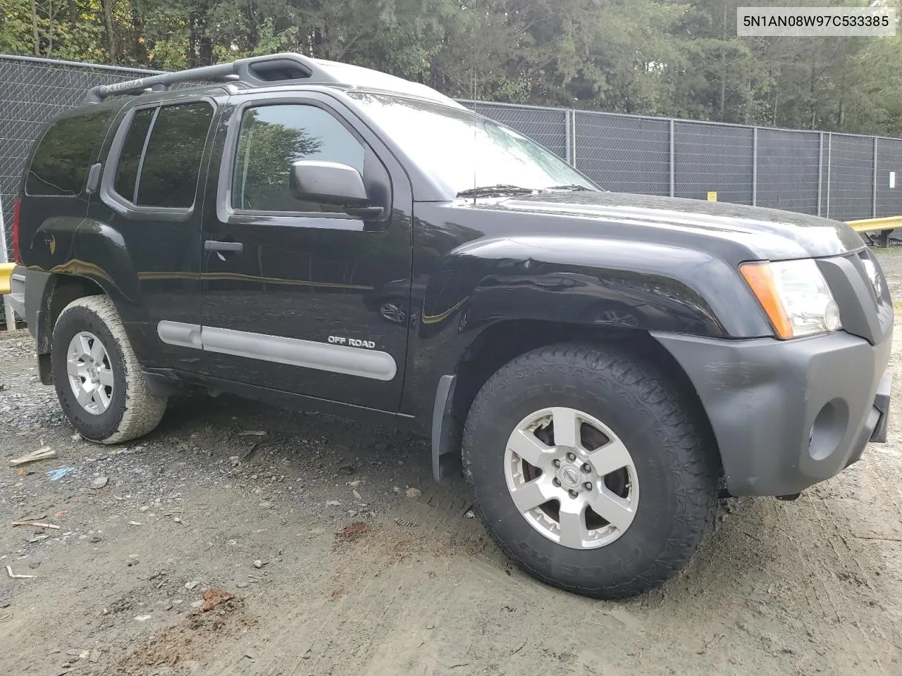 2007 Nissan Xterra Off Road VIN: 5N1AN08W97C533385 Lot: 74476794