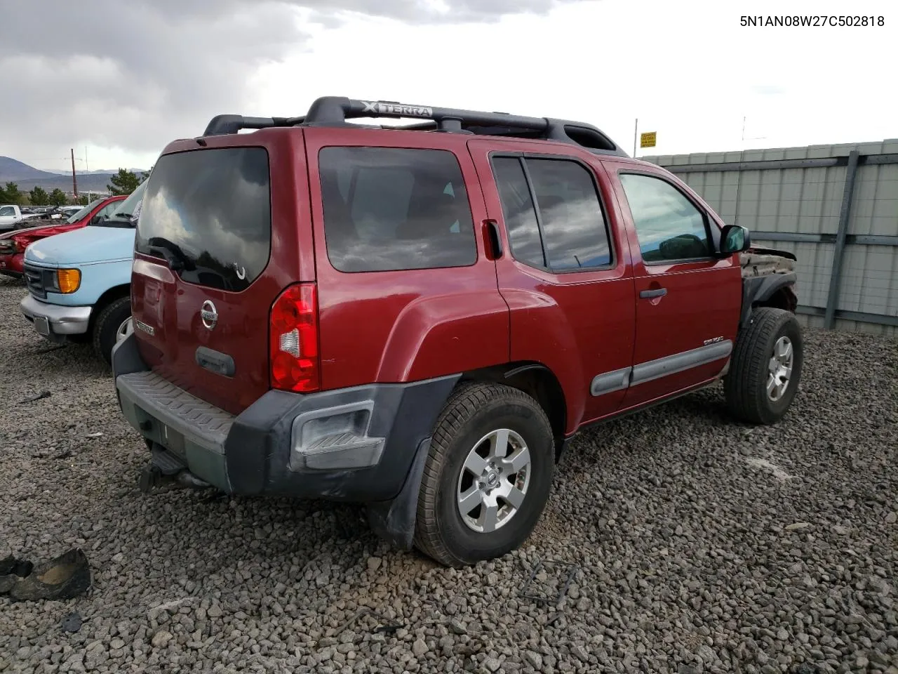 2007 Nissan Xterra Off Road VIN: 5N1AN08W27C502818 Lot: 74843544