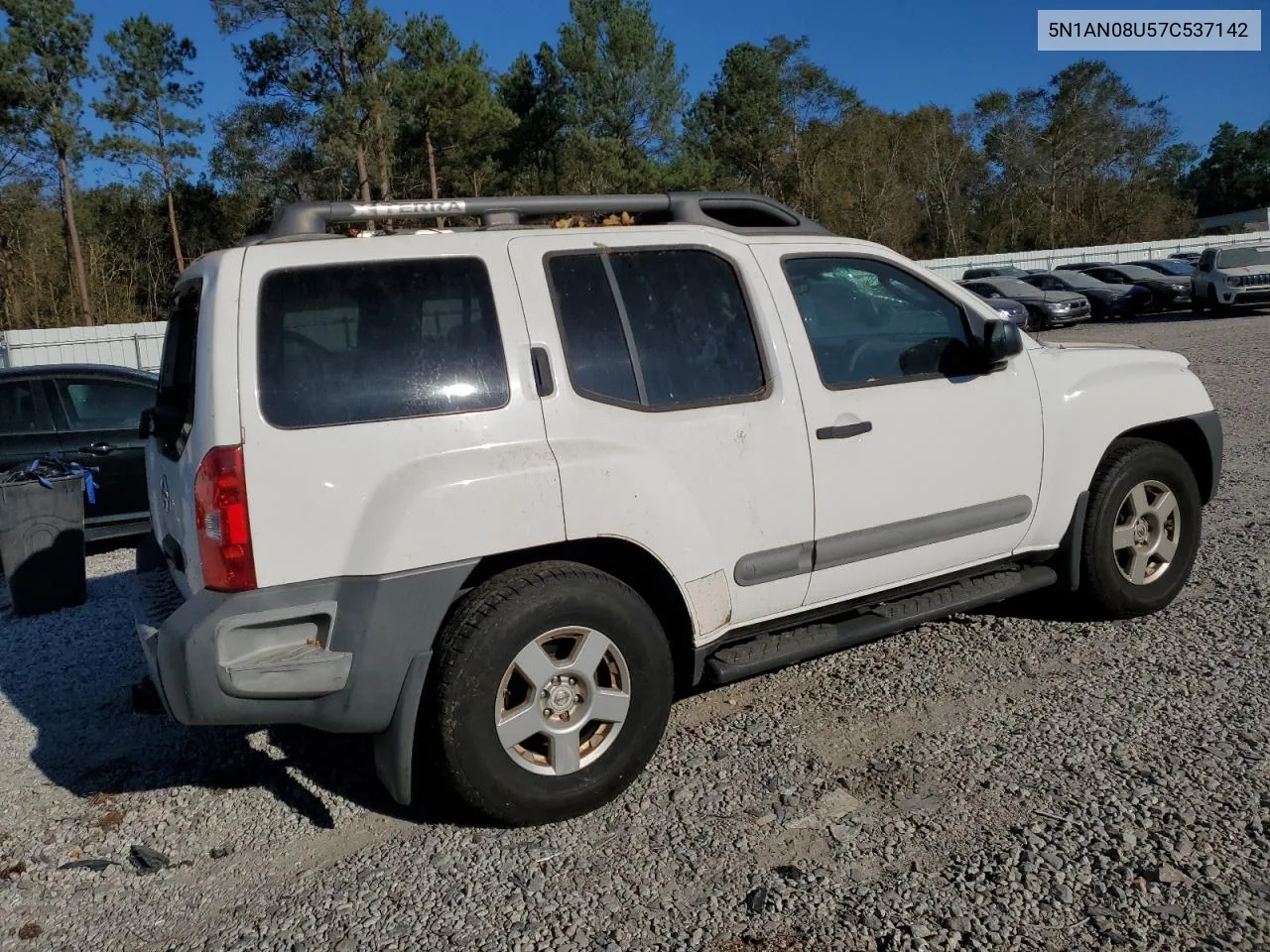 2007 Nissan Xterra Off Road VIN: 5N1AN08U57C537142 Lot: 75359094