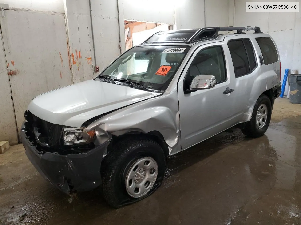 2007 Nissan Xterra Off Road VIN: 5N1AN08W57C536140 Lot: 75450034