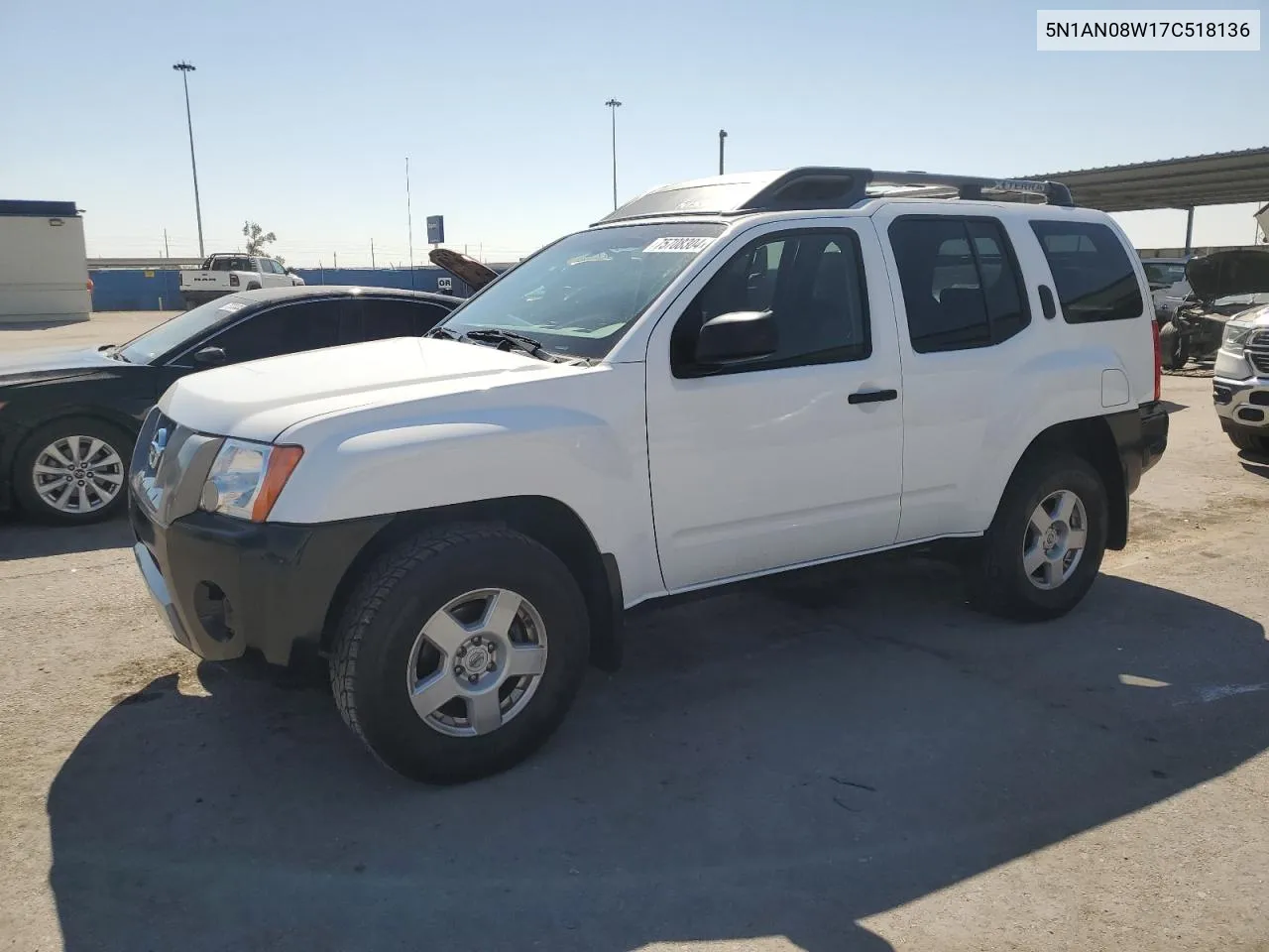 2007 Nissan Xterra Off Road VIN: 5N1AN08W17C518136 Lot: 75708304