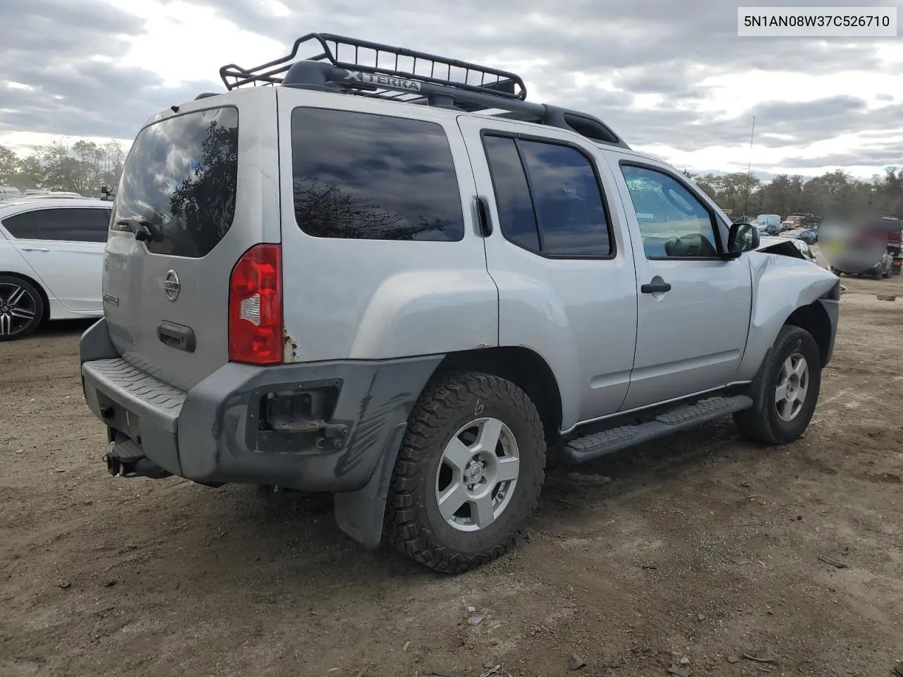 2007 Nissan Xterra Off Road VIN: 5N1AN08W37C526710 Lot: 76024524