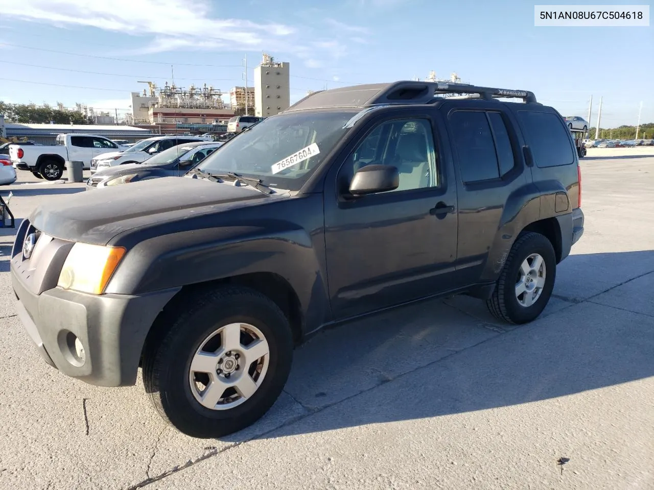 2007 Nissan Xterra Off Road VIN: 5N1AN08U67C504618 Lot: 76567604