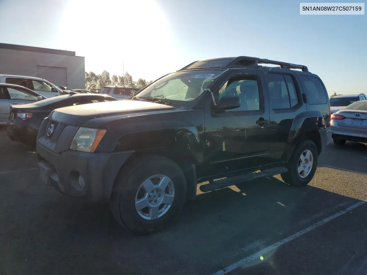 2007 Nissan Xterra Off Road VIN: 5N1AN08W27C507159 Lot: 77204334