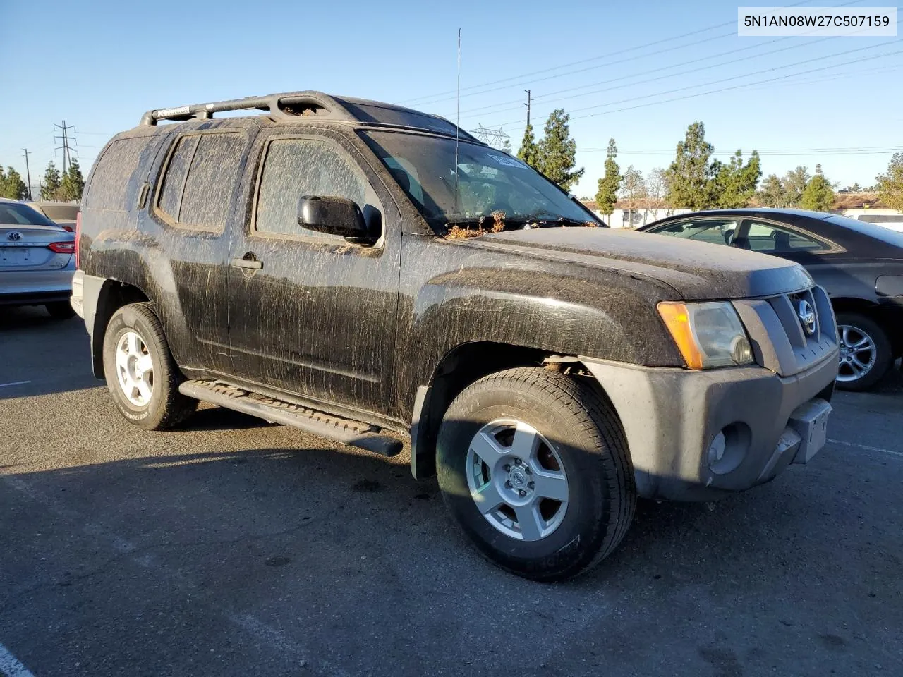 2007 Nissan Xterra Off Road VIN: 5N1AN08W27C507159 Lot: 77204334