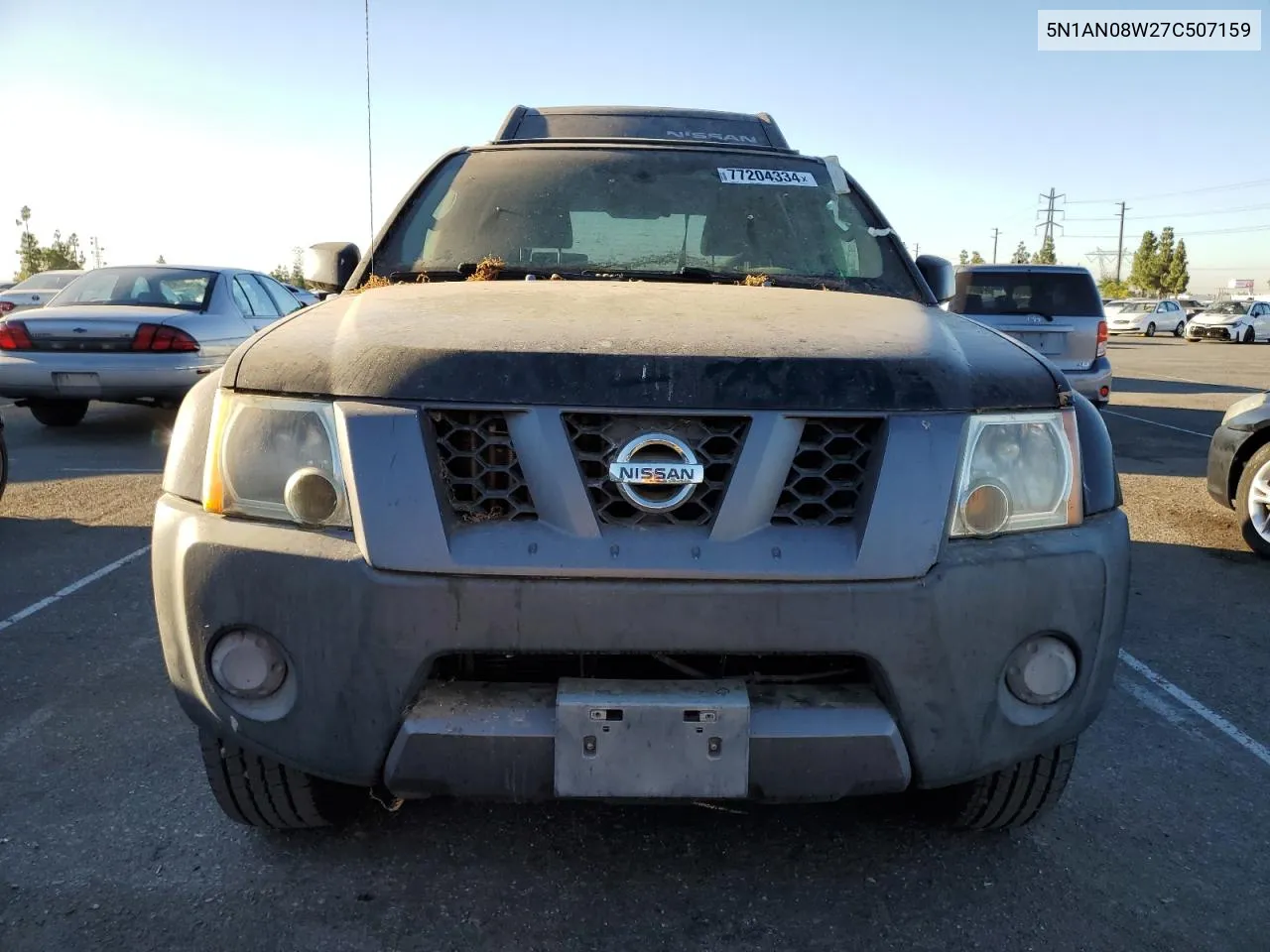 2007 Nissan Xterra Off Road VIN: 5N1AN08W27C507159 Lot: 77204334