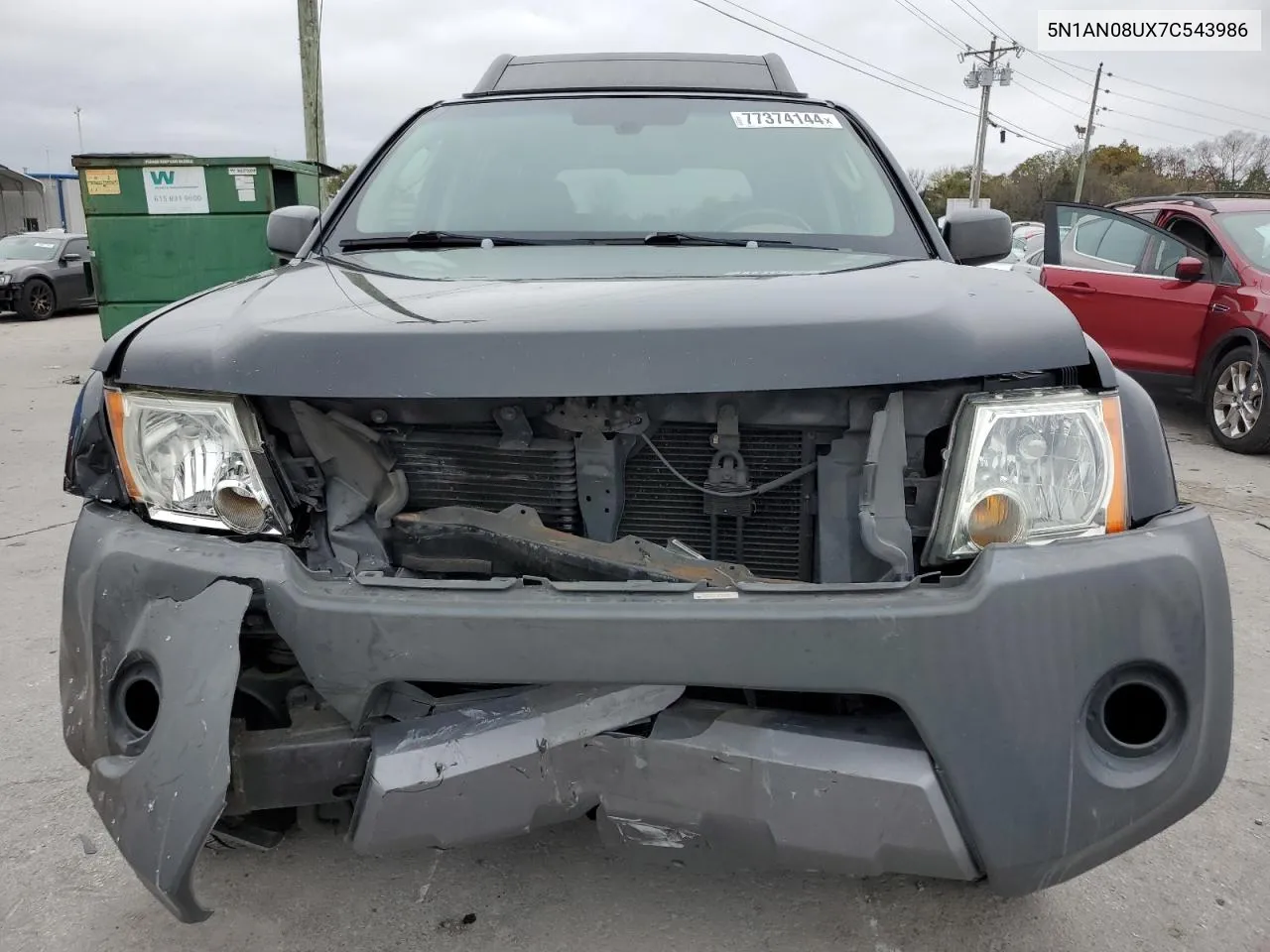 2007 Nissan Xterra Off Road VIN: 5N1AN08UX7C543986 Lot: 77374144