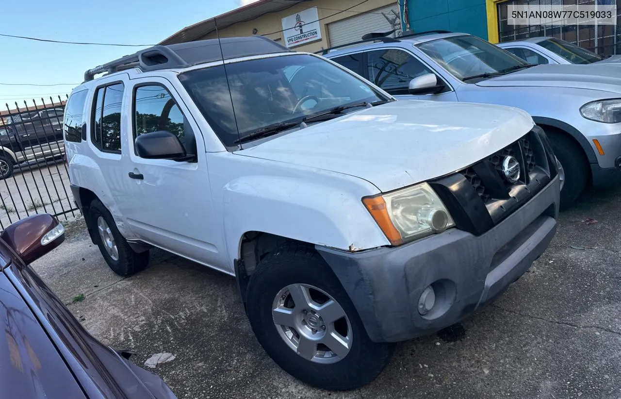 2007 Nissan Xterra Off Road VIN: 5N1AN08W77C519033 Lot: 79952314