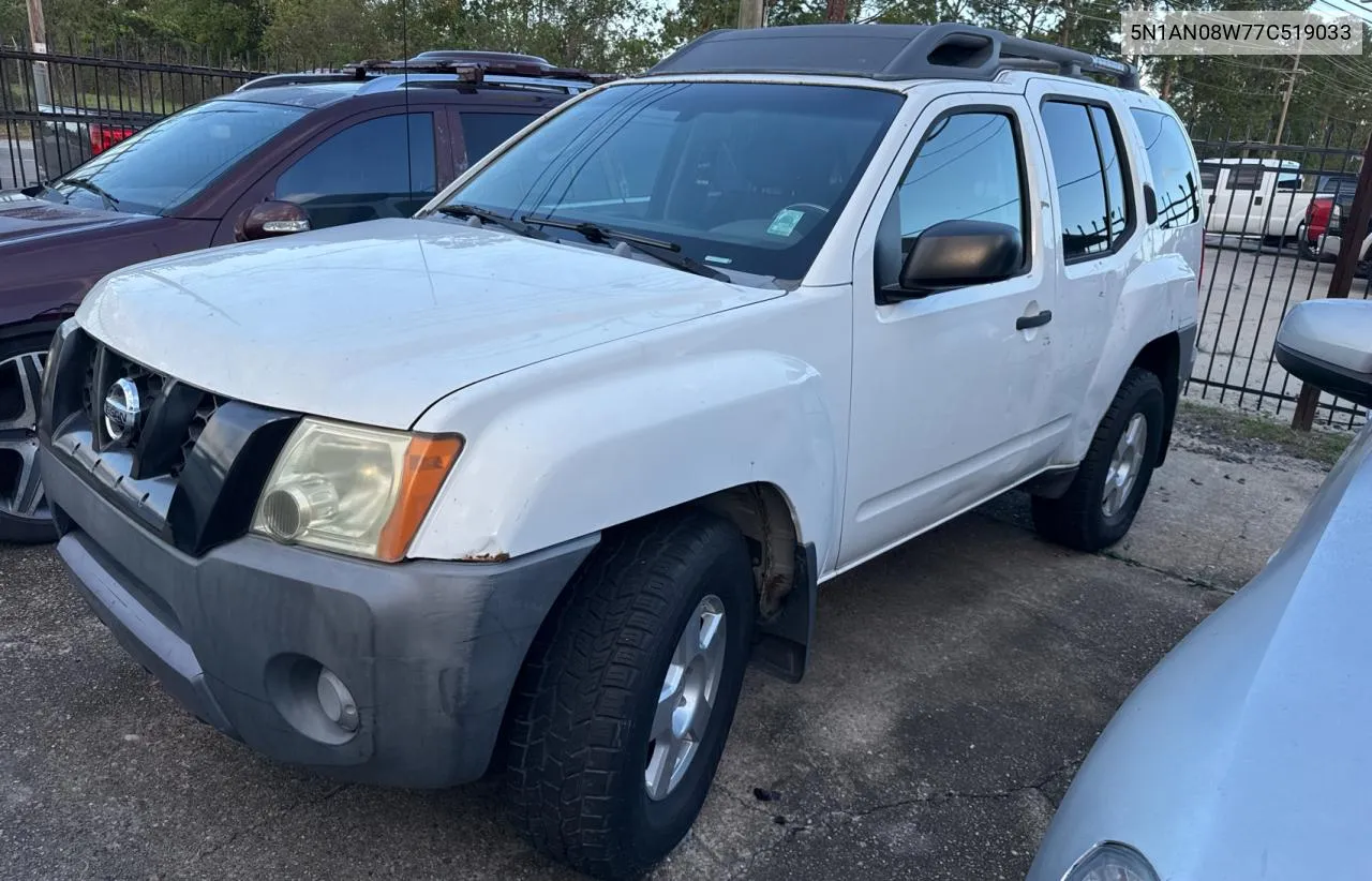 2007 Nissan Xterra Off Road VIN: 5N1AN08W77C519033 Lot: 79952314