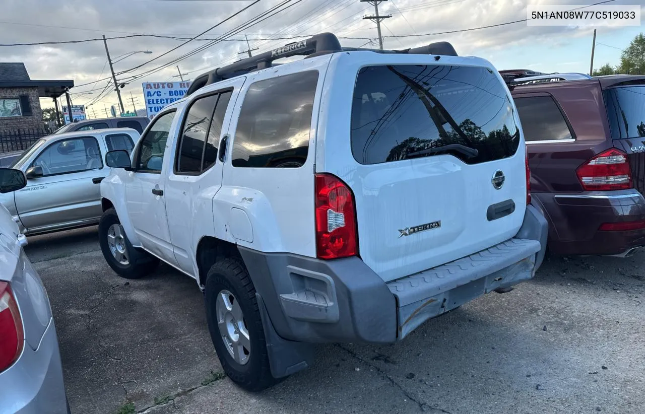 2007 Nissan Xterra Off Road VIN: 5N1AN08W77C519033 Lot: 79952314