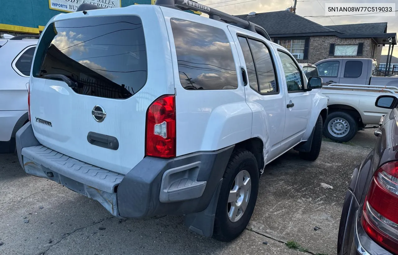 2007 Nissan Xterra Off Road VIN: 5N1AN08W77C519033 Lot: 79952314