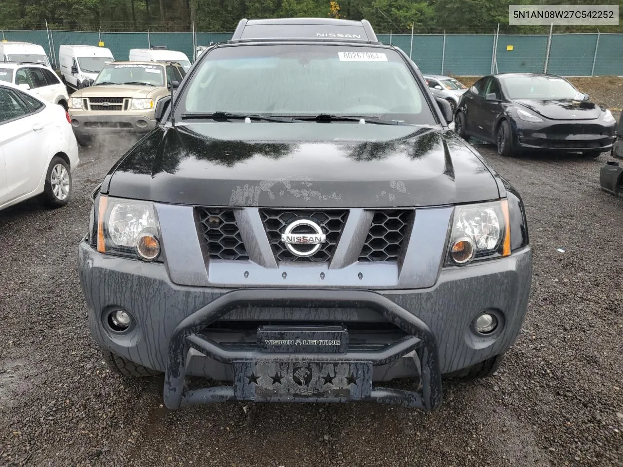 2007 Nissan Xterra Off Road VIN: 5N1AN08W27C542252 Lot: 80267984