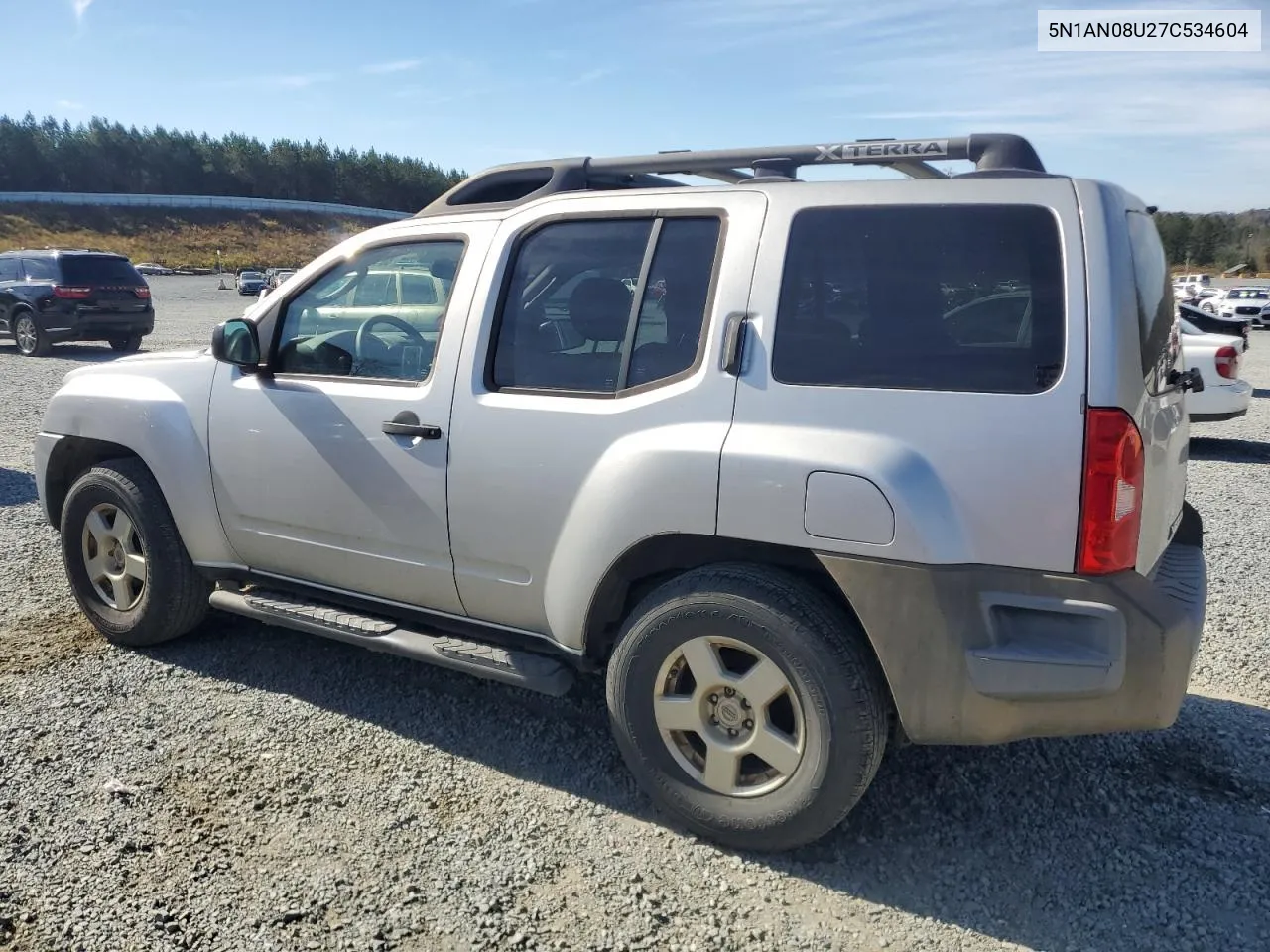 2007 Nissan Xterra Off Road VIN: 5N1AN08U27C534604 Lot: 80587404