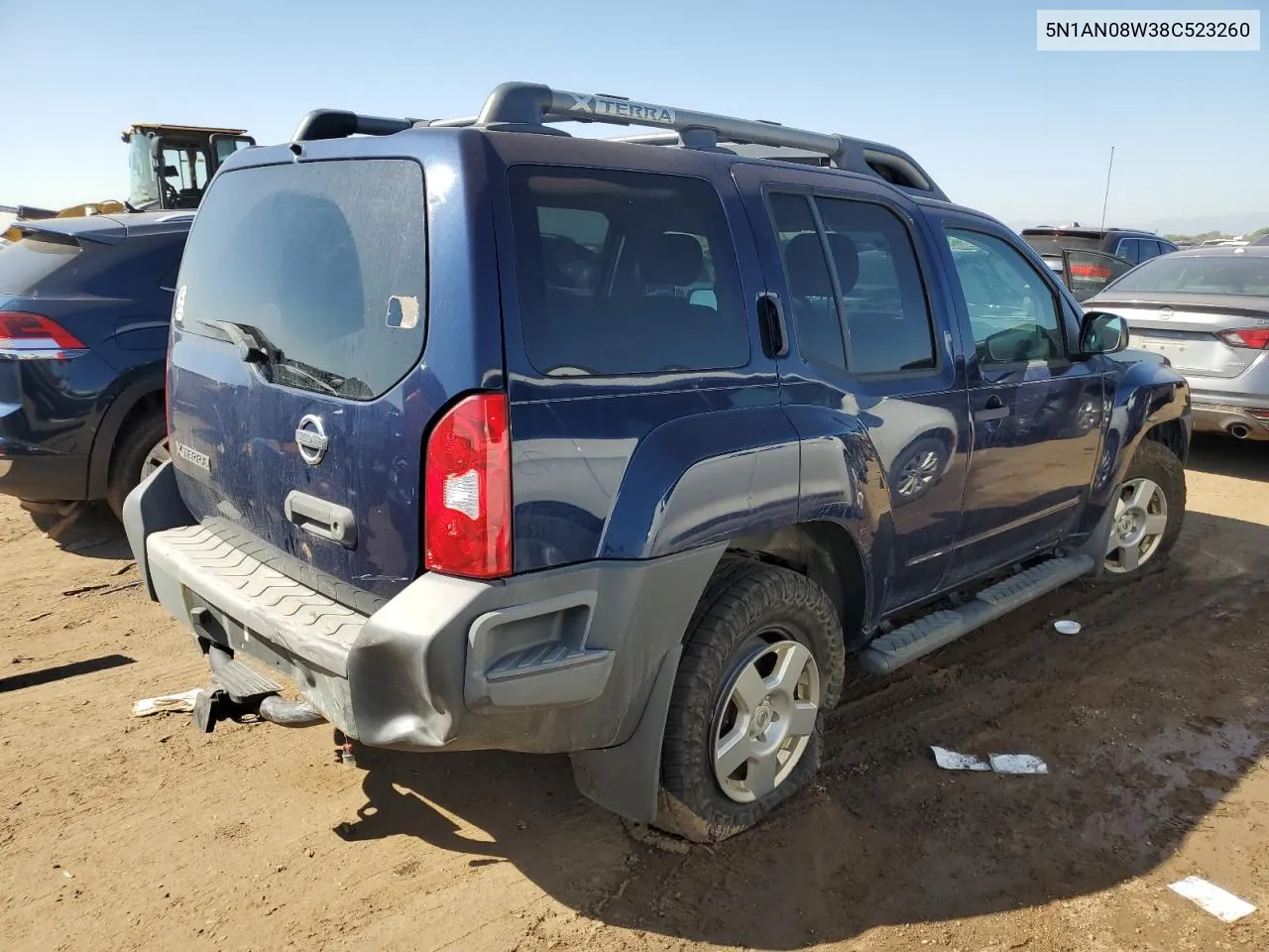 2008 Nissan Xterra Off Road VIN: 5N1AN08W38C523260 Lot: 70407164