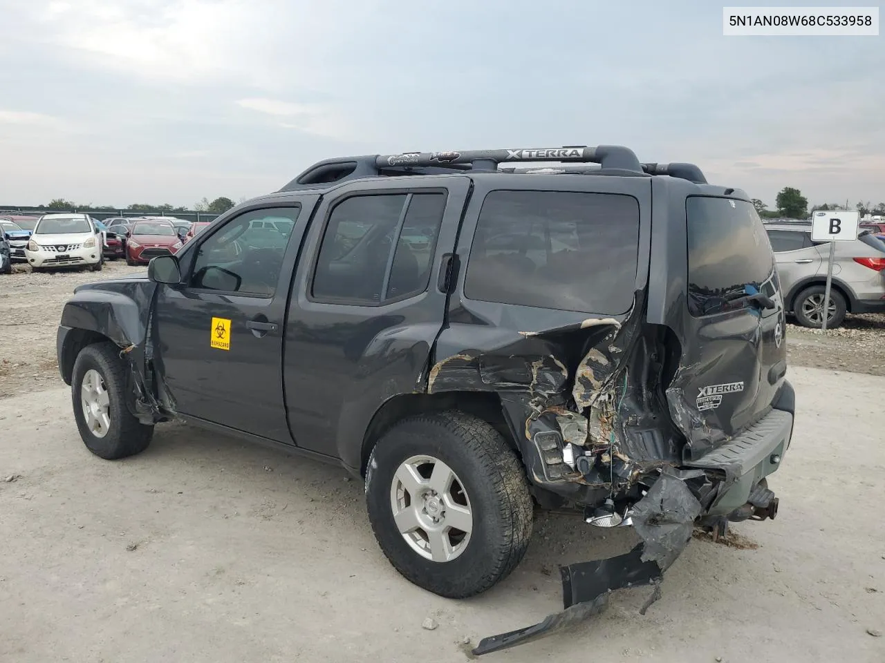 2008 Nissan Xterra Off Road VIN: 5N1AN08W68C533958 Lot: 72512274