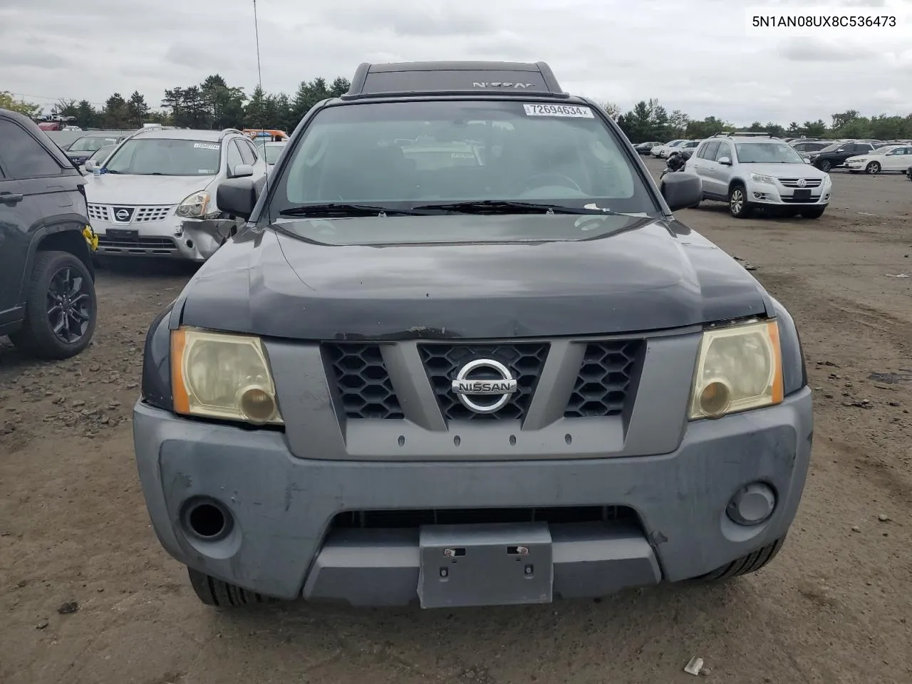 2008 Nissan Xterra Off Road VIN: 5N1AN08UX8C536473 Lot: 72694634